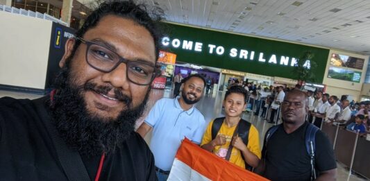 Indian K-1 Star Kaberi Gayari arrives in Sri Lanka