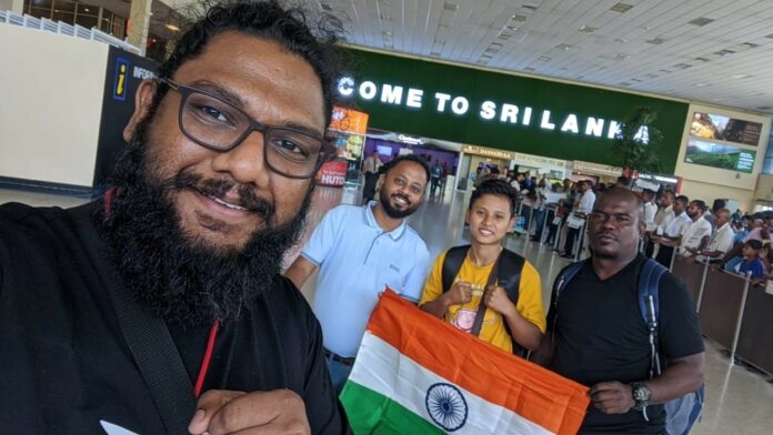Indian K-1 Star Kaberi Gayari arrives in Sri Lanka
