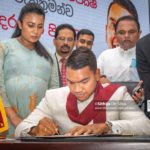 Cabinet Minister Namal Rajapakse assumes duties as minister of sports