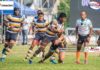 Schools Rugby to restart in November? Ashel Ranasinghe of St. Peter’s College Rugby in action as referee Priya Suranga looks on