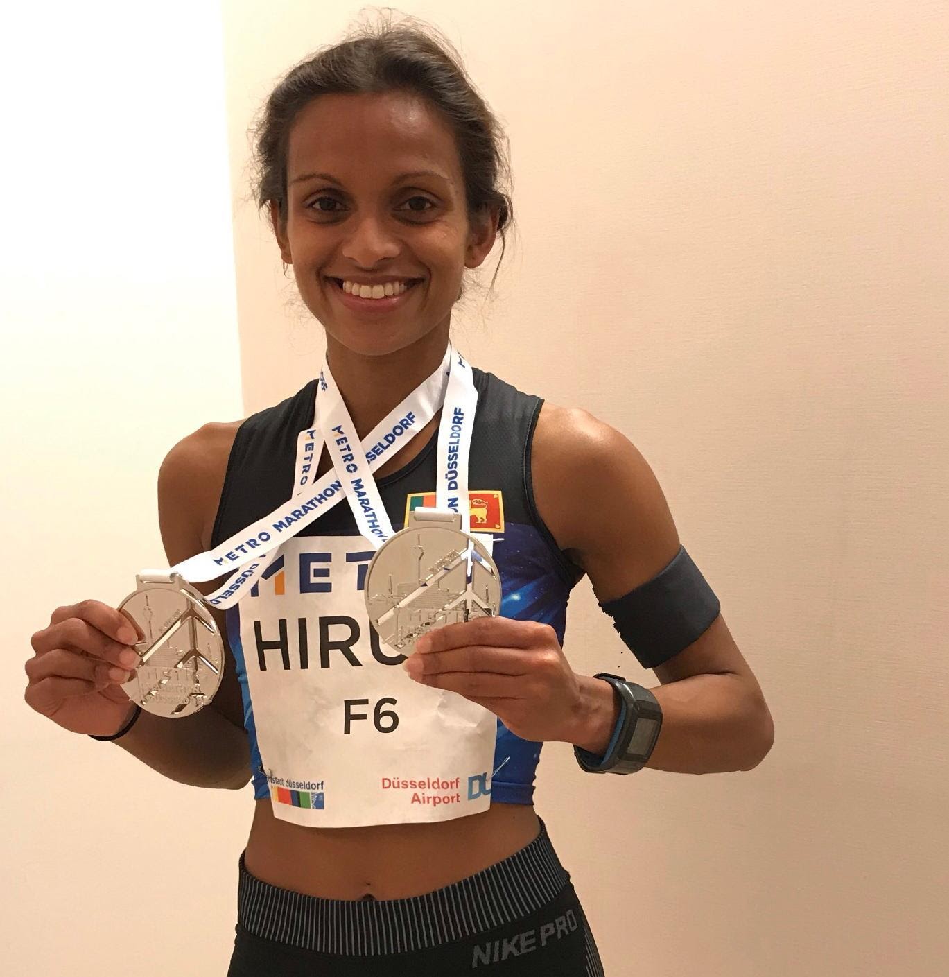 Hiruni Wijayaratne - Düsseldorf Marathon Silver Medal. New South Asian record for women’s marathon. April 28th 2019