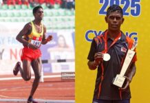 தேசிய விளையாட்டு விழா மரதனில் தங்கம் வென்று சண்முகேஸ்வரன் சாதனை 49th National Sports Festival