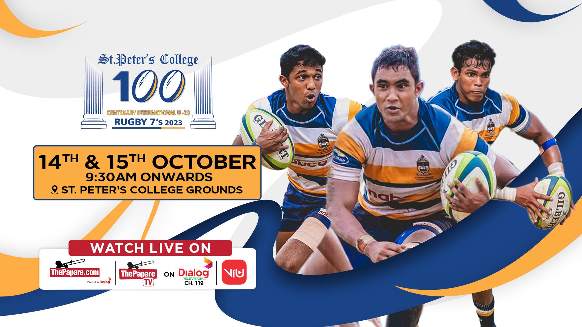 REPLAY - St. Peter’s College Centenary International U-20 Rugby 7’s 2023