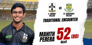 Mahith Perera's 52 (80)