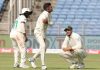 Maharaj ruled out of Ranchi Test with shoulder injury