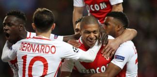 Monaco's 18-year-old forward Kylian Mbappe opened the scoring