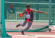 Mithunraj gets 3rd gold; 2 new games records MIthunraj gets 3rd gold while Nithinsa Mandani and Yuthara Jayaweera sets record on day 3 of 63rd Junior National Athletic championship 2023