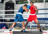 යුධ හමුදා බොක්සිං ක්රීඩකයන් ඉදිරියෙන් Novices boxing