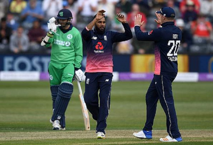 Adil Rashid's maiden five-for in ODIs helped England sink Ireland in the opening ODI © Getty