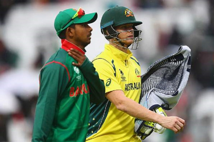 Rain stopped play during the chase after Australia had reached 83/1 in 16 overs. © Getty