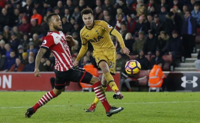 Tottenham's Dele Alli scores their fourth goal