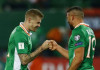 McClean on target as scrappy Ireland win 1-0 in Austria Republic of Ireland's James McClean celebrates after the game with Jonathan Walters
