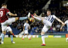 West Brom enjoy 4-0 rout over visiting Burnley Burnley's Sam Vokes in action with West Bromwich Albion's Chris Brunt
