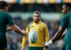 France-based trio bolster Wallabies for All Blacks Australia's centre Matt Giteau (C), seen during the 2015 Rugby World Cup at Twickenham stadium in London