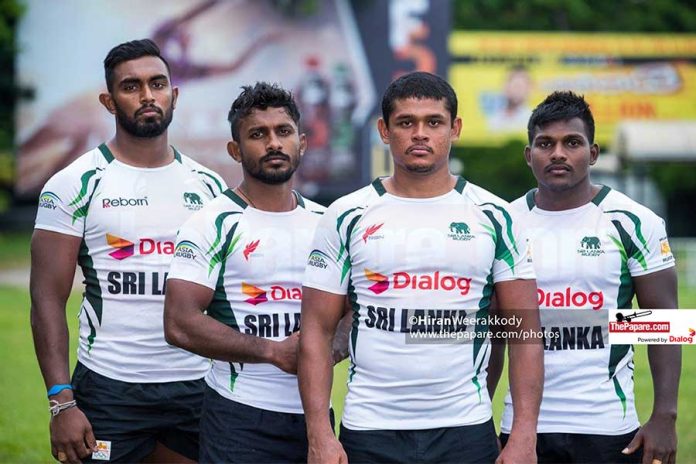 Sri Lanka Rugby’s Kevin Dixon, Danushka Ranjan, Sudarshana Muthuthanthri and Srinath Sooriyabandara