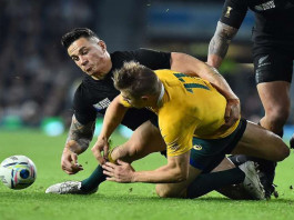All Blacks centre Sonny Bill Williams is eyeing the sevens game as a platform to try to achieve Olympic greatness.PHOTO: AGENCE FRANCE-PRESSE