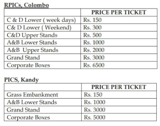 Lanka Premier League 2023 Tickets now on sale