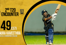 WATCH – Venura Kaveethra 49 (37) vs D.S. Senanayake College |2nd T20 Encounter 2026