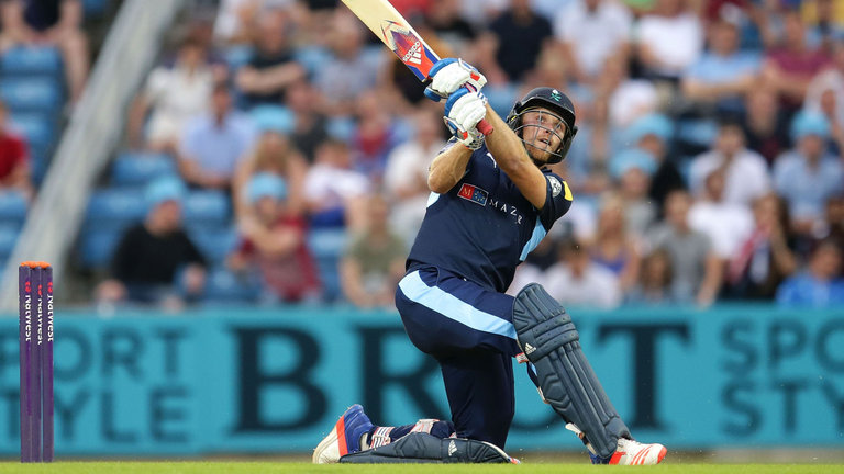 David Willey smashed eight sixes in his 55-ball 118