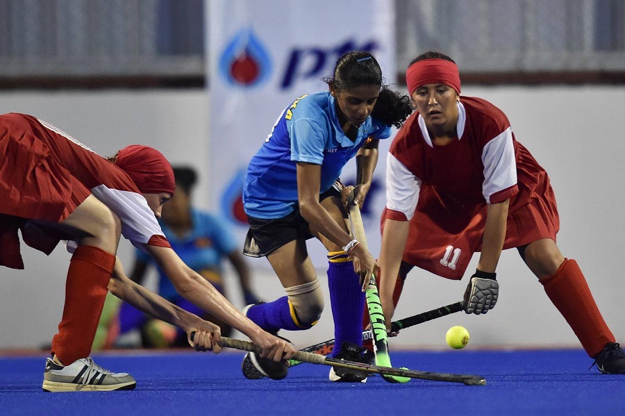 ආසියානු හොකී සම්මේලන කුසලාන තරගාවලිය අතරතුර ලබා ගත් ඡායාරූපයක්